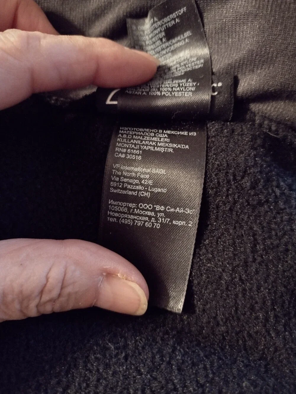 The North Face Denali Polartec Fleece Jacket Men's L Black Full Zip Outdoors